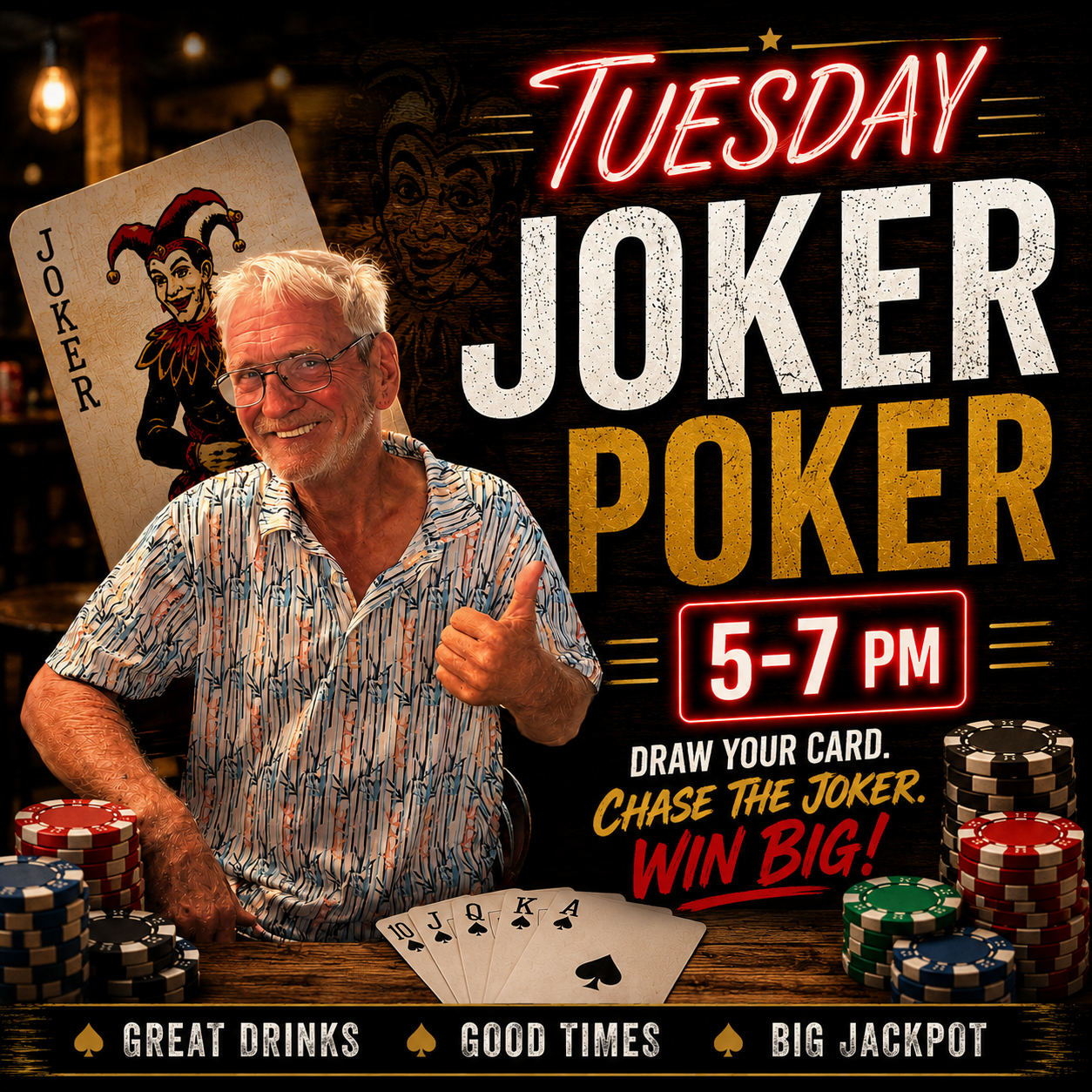 Tuesday Joker Poker Night 5-7pm