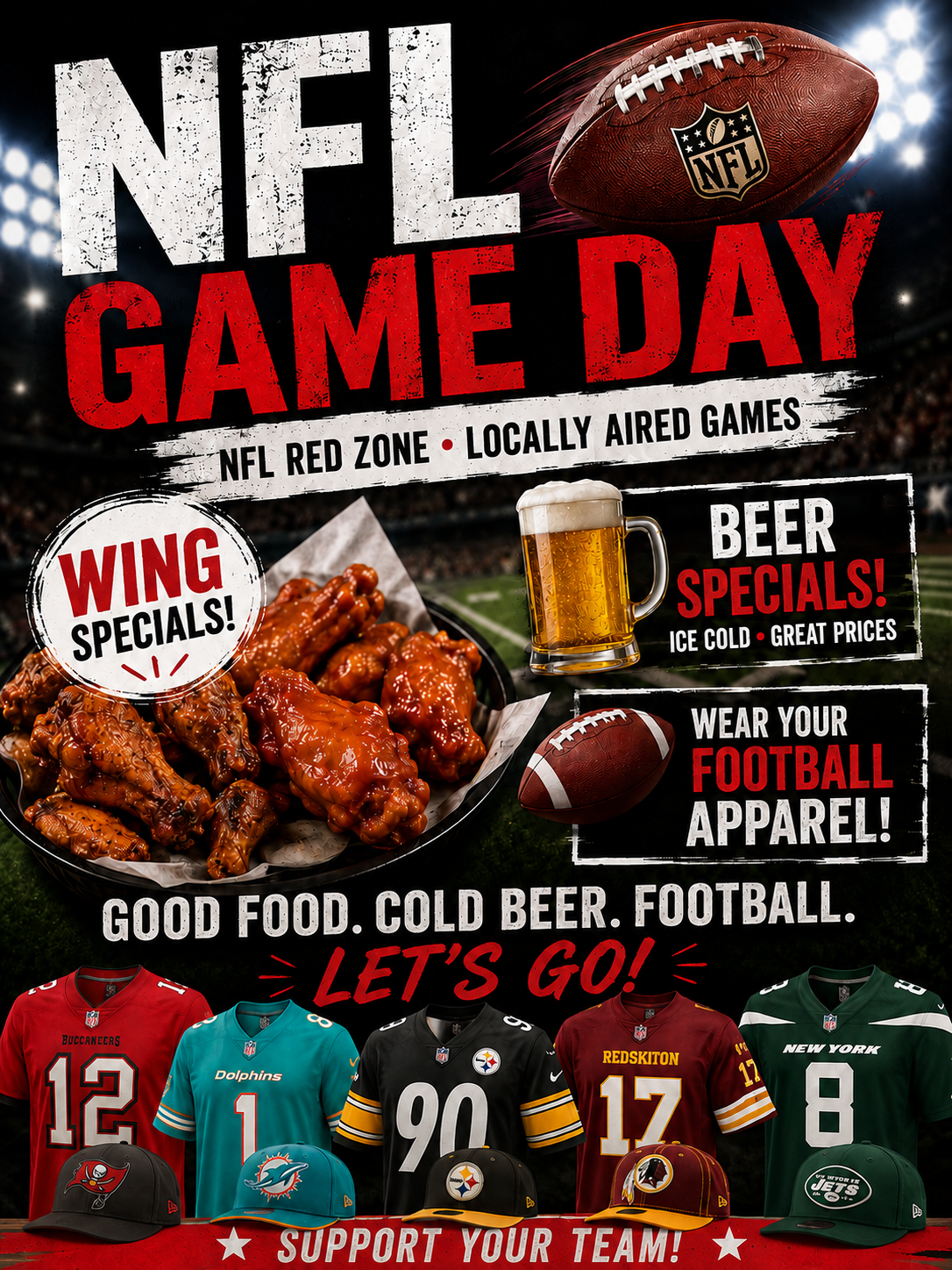 NFL game day at the bar